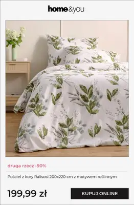 home&you - gazetka promocyjna Pościele - druga rzecz -90% od soboty 14.03 do wtorku 17.03 - strona 10