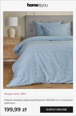 home&you - gazetka promocyjna Pościele - druga rzecz -90% od soboty 14.03 do wtorku 17.03 - strona 6