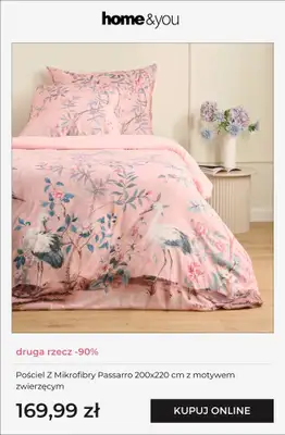 home&you - gazetka promocyjna Pościele - druga rzecz -90% od soboty 14.03 do wtorku 17.03 - strona 4