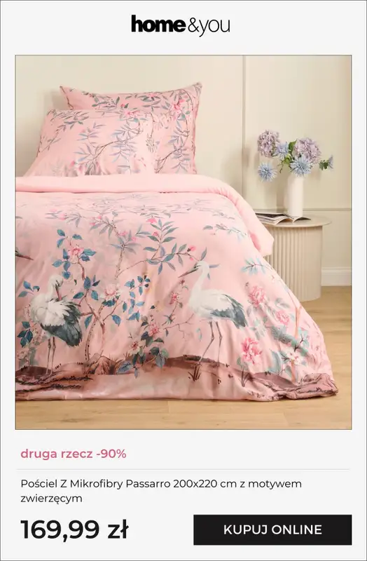 home&you - gazetka promocyjna Pościele - druga rzecz -90% od soboty 14.03 do wtorku 17.03 - strona 4