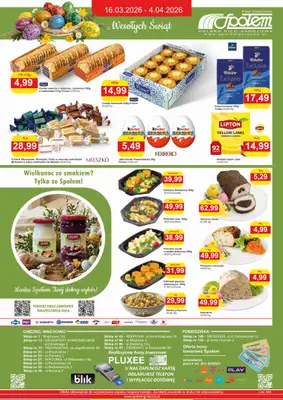 Społem - Blisko i Korzystnie - gazetka promocyjna Gazetka Wielkanocna PSS Gniezno od poniedziałku 16.03 do soboty 04.04 - strona 4