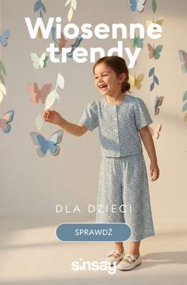Sinsay - gazetka promocyjna Wiosenne trendy dla dzieci od piątku 13.03 do czwartku 19.03