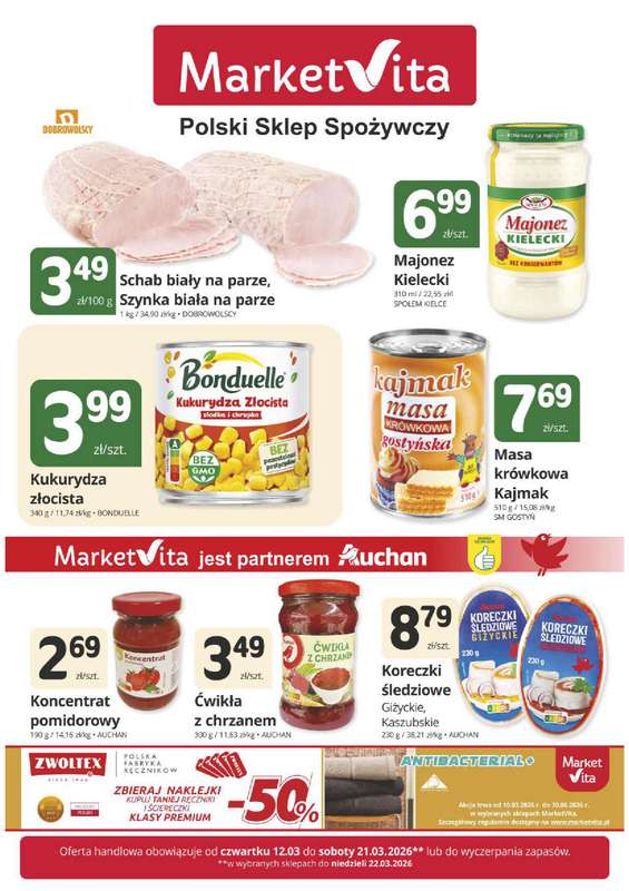Marketvita - gazetka promocyjna Gazetka  do soboty 21.03