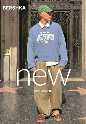 Bershka - gazetka promocyjna NOWOŚCI męskie od soboty 14.03 