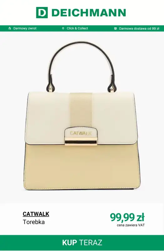 Deichmann - gazetka promocyjna Torebki damskie od soboty 14.03  - strona 8