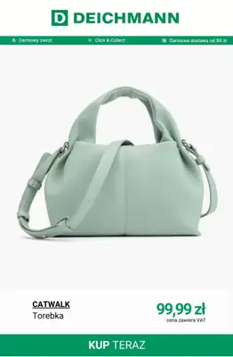 Deichmann - gazetka promocyjna Torebki damskie od soboty 14.03  - strona 9