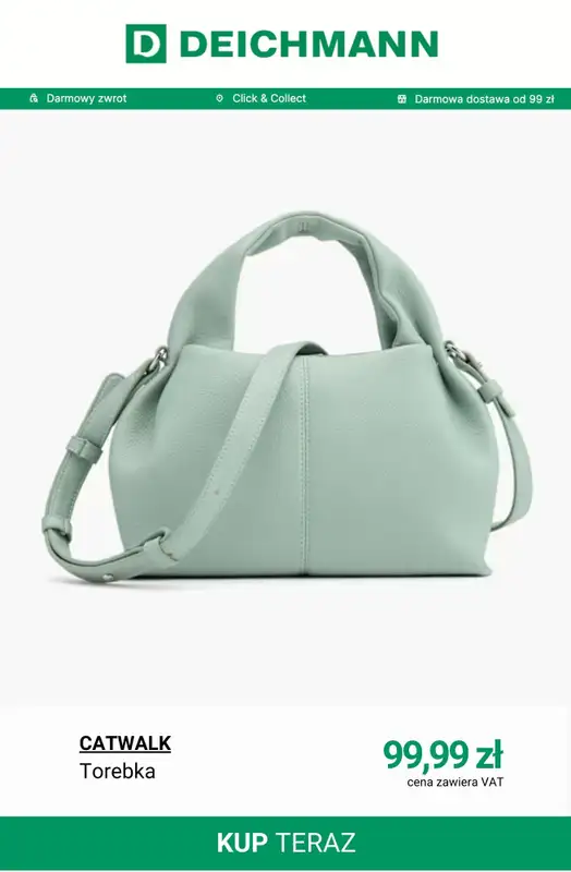 Deichmann - gazetka promocyjna Torebki damskie od soboty 14.03  - strona 9