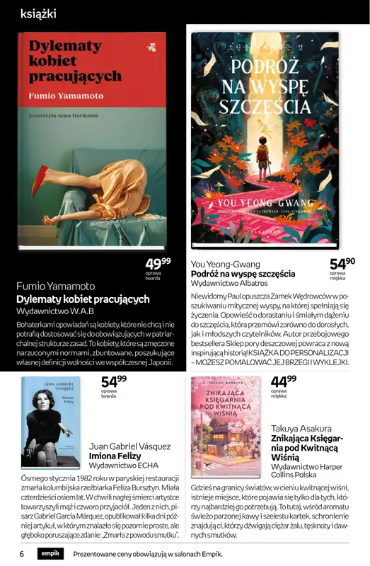 Empik - gazetka promocyjna Tom kultury: książki od środy 11.03 do wtorku 24.03 - strona 6