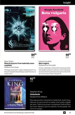 Empik - gazetka promocyjna Tom kultury: książki od środy 11.03 do wtorku 24.03 - strona 27