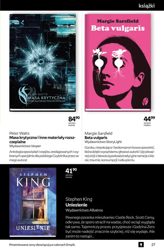 Empik - gazetka promocyjna Tom kultury: książki od środy 11.03 do wtorku 24.03 - strona 27