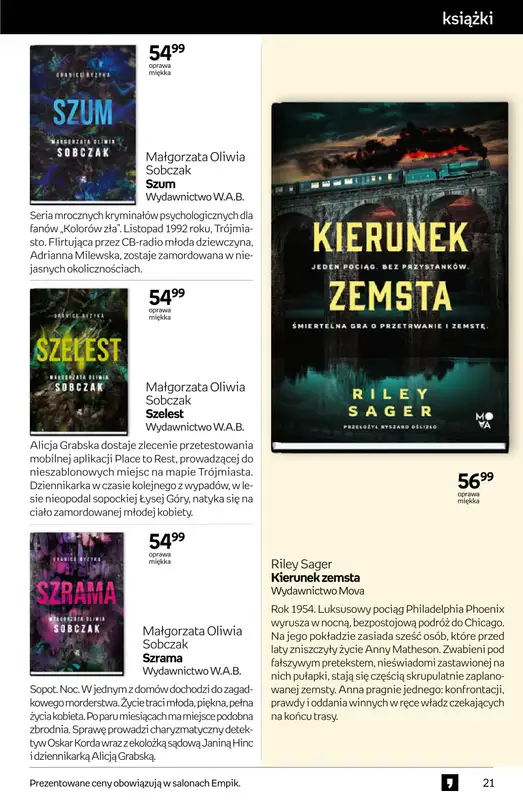 Empik - gazetka promocyjna Tom kultury: książki od środy 11.03 do wtorku 24.03 - strona 21