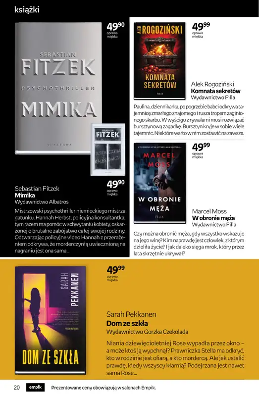 Empik - gazetka promocyjna Tom kultury: książki od środy 11.03 do wtorku 24.03 - strona 20