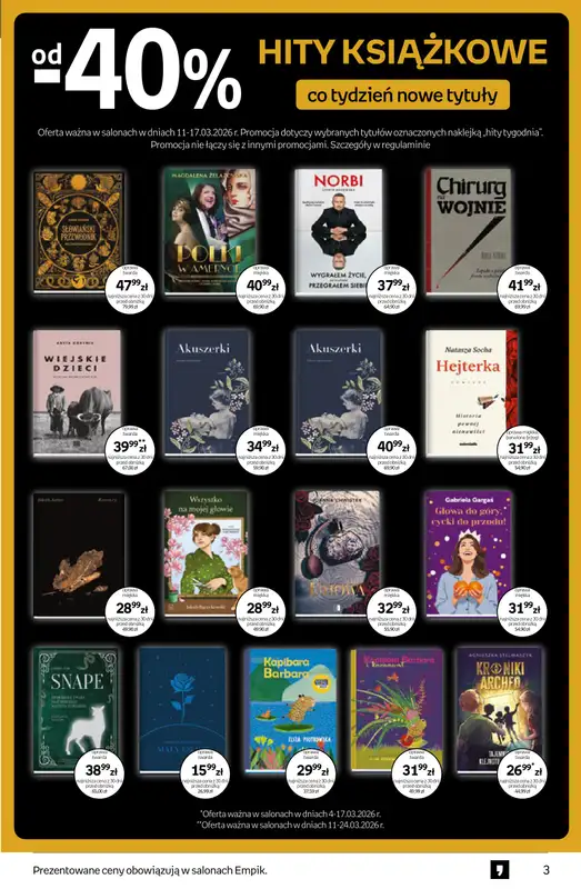 Empik - gazetka promocyjna Tom kultury: książki od środy 11.03 do wtorku 24.03 - strona 3