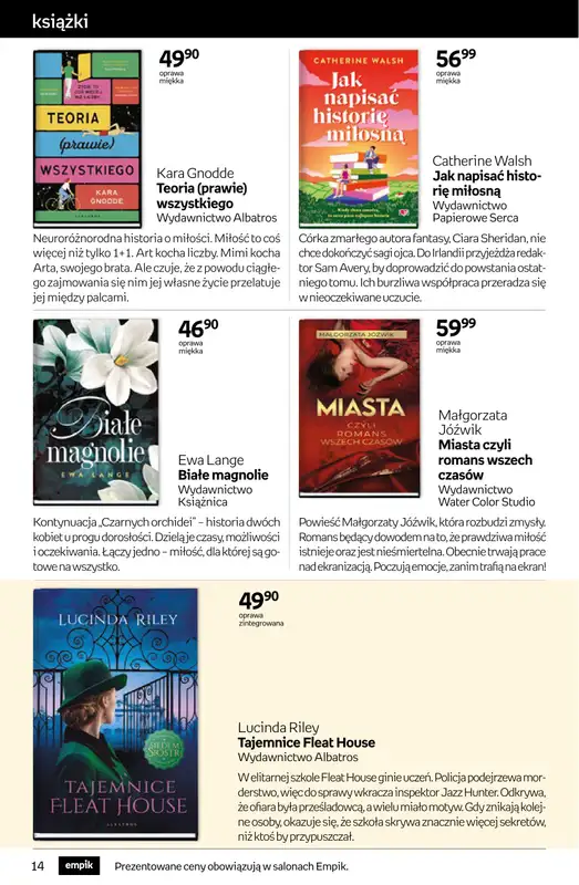Empik - gazetka promocyjna Tom kultury: książki od środy 11.03 do wtorku 24.03 - strona 14