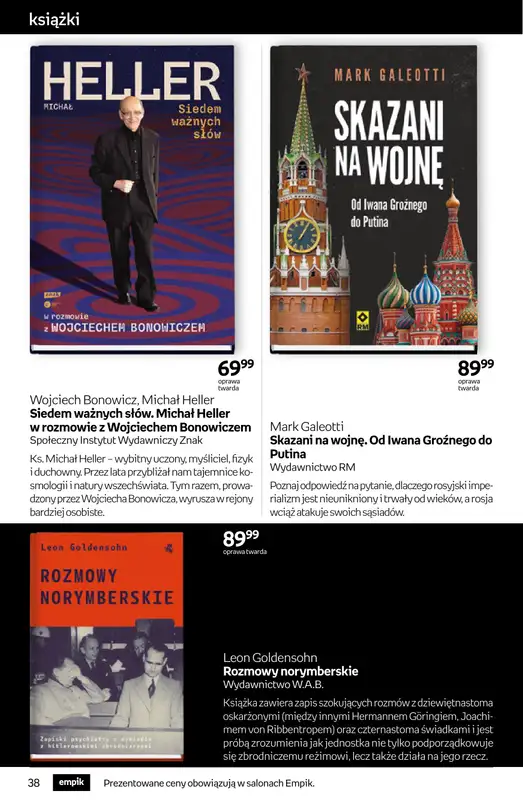 Empik - gazetka promocyjna Tom kultury: książki od środy 11.03 do wtorku 24.03 - strona 38