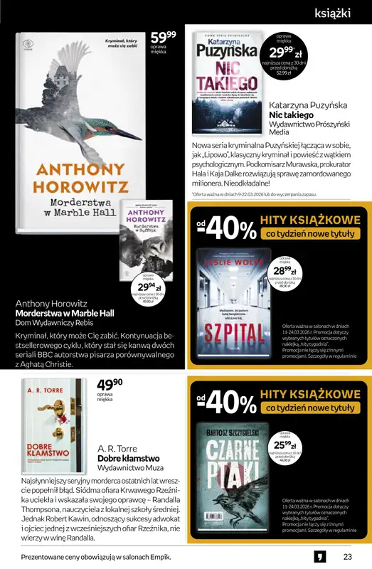 Empik - gazetka promocyjna Tom kultury: książki od środy 11.03 do wtorku 24.03 - strona 23