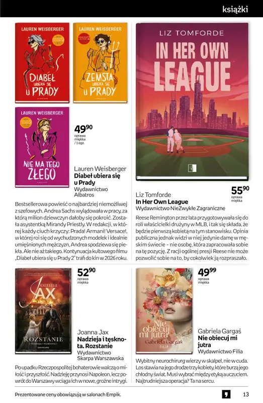 Empik - gazetka promocyjna Tom kultury: książki od środy 11.03 do wtorku 24.03 - strona 13