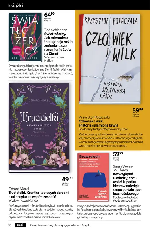Empik - gazetka promocyjna Tom kultury: książki od środy 11.03 do wtorku 24.03 - strona 36