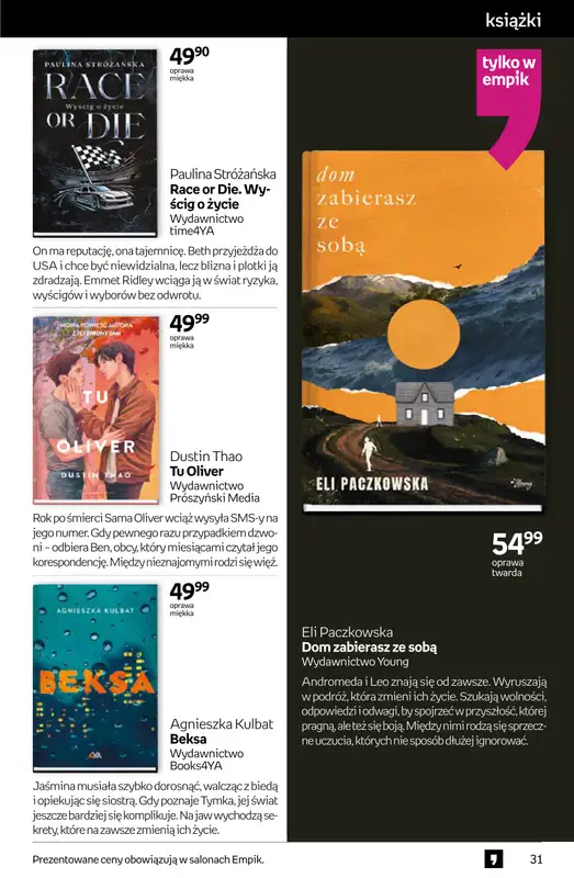 Empik - gazetka promocyjna Tom kultury: książki od środy 11.03 do wtorku 24.03 - strona 31