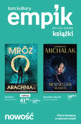 Empik - gazetka promocyjna Tom kultury: książki od środy 11.03 do wtorku 24.03