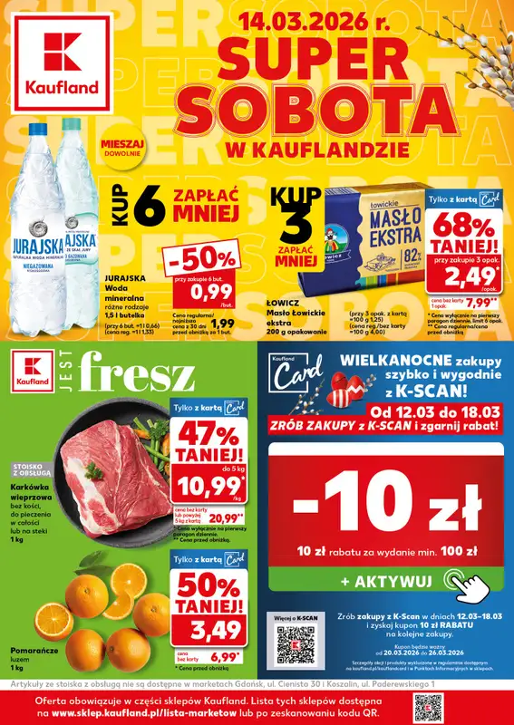 Kaufland - gazetka promocyjna Oferta Kaufland - SUPER SOBOTA  