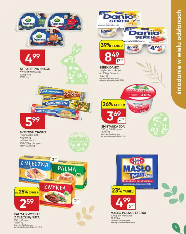 Chata Polska - gazetka promocyjna Katalog Wielkanoc  do soboty 04.04 - strona 5