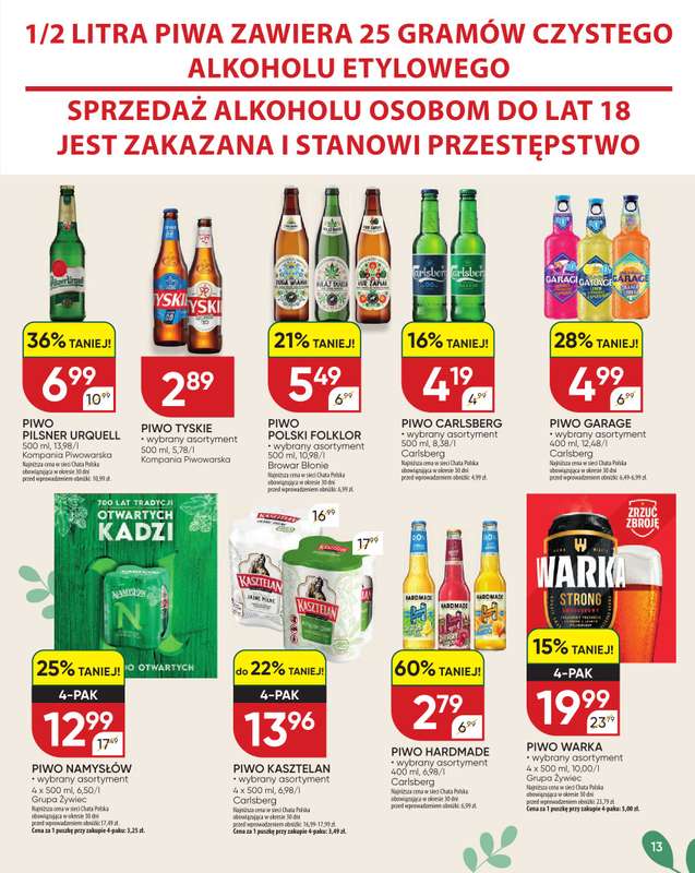Chata Polska - gazetka promocyjna Katalog Wielkanoc  do soboty 04.04 - strona 13