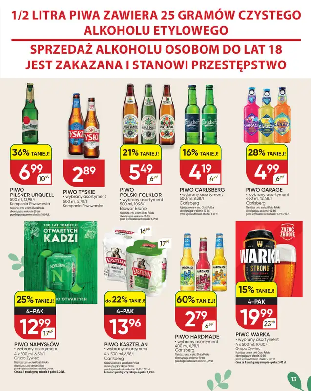 Chata Polska - gazetka promocyjna Katalog Wielkanoc  do soboty 04.04 - strona 13