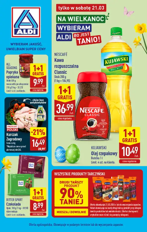 Aldi - gazetka promocyjna Najlepsze oferty na sobotę w Aldi!  