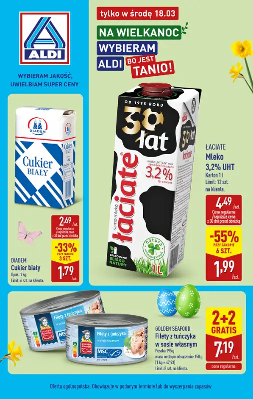Aldi - gazetka promocyjna Najlepsze oferty na środę w Aldi!  