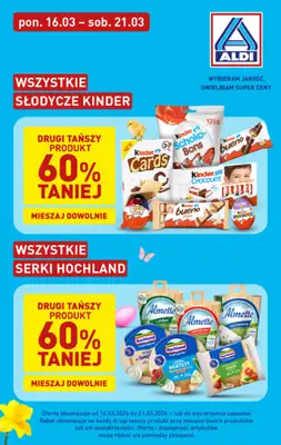 Aldi - gazetka promocyjna Mix okazji w super cenach Aldi! od poniedziałku 16.03 do soboty 21.03