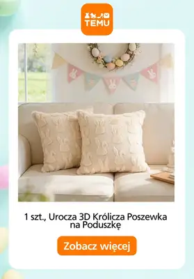 WIELKANOC - gazetka promocyjna Temu | Ozdoby wielkanocne od soboty 14.03  - strona 4