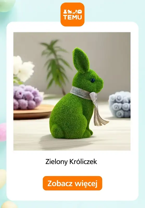 WIELKANOC - gazetka promocyjna Temu | Ozdoby wielkanocne od soboty 14.03  - strona 3
