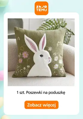 WIELKANOC - gazetka promocyjna Temu | Ozdoby wielkanocne od soboty 14.03  - strona 9
