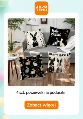 WIELKANOC - gazetka promocyjna Temu | Ozdoby wielkanocne od soboty 14.03  - strona 11