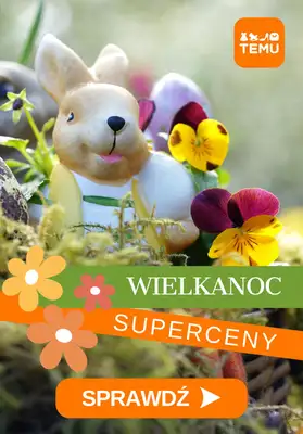 WIELKANOC - gazetka promocyjna Temu | Ozdoby wielkanocne od soboty 14.03 