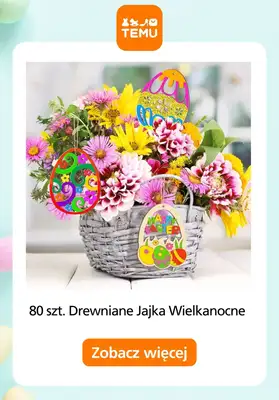 Temu - gazetka promocyjna Ozdoby wielkanocne od piątku 13.03  - strona 8
