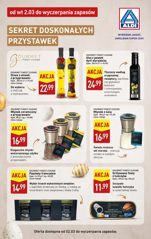 Aldi - gazetka promocyjna Wielkanoc pełna wykwintnych smaków z Aldi! od poniedziałku 16.03 do soboty 21.03 - strona 2