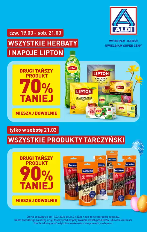 Aldi - gazetka promocyjna Wybrane produkty w super cenach Aldi!  
