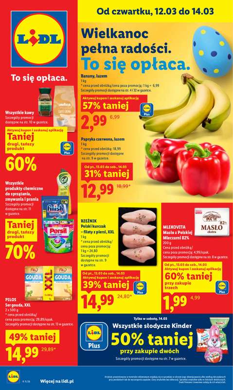 Lidl - gazetka promocyjna Oferta od czwartku od czwartku 12.03 do soboty 14.03