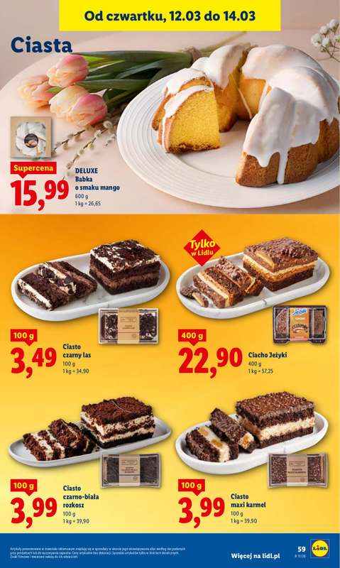 Lidl - gazetka promocyjna Oferta od czwartku od czwartku 12.03 do soboty 14.03 - strona 61