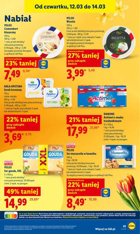 Lidl - gazetka promocyjna Oferta od czwartku od czwartku 12.03 do soboty 14.03 - strona 43