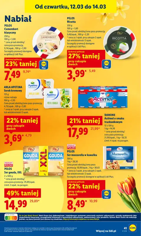 Lidl - gazetka promocyjna Oferta od czwartku od czwartku 12.03 do soboty 14.03 - strona 43