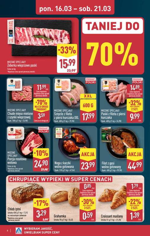 Aldi - gazetka promocyjna Pełny katalog! od poniedziałku 16.03 do soboty 21.03 - strona 6