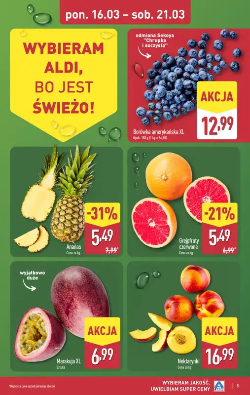 Aldi - gazetka promocyjna Pełny katalog! od poniedziałku 16.03 do soboty 21.03 - strona 5