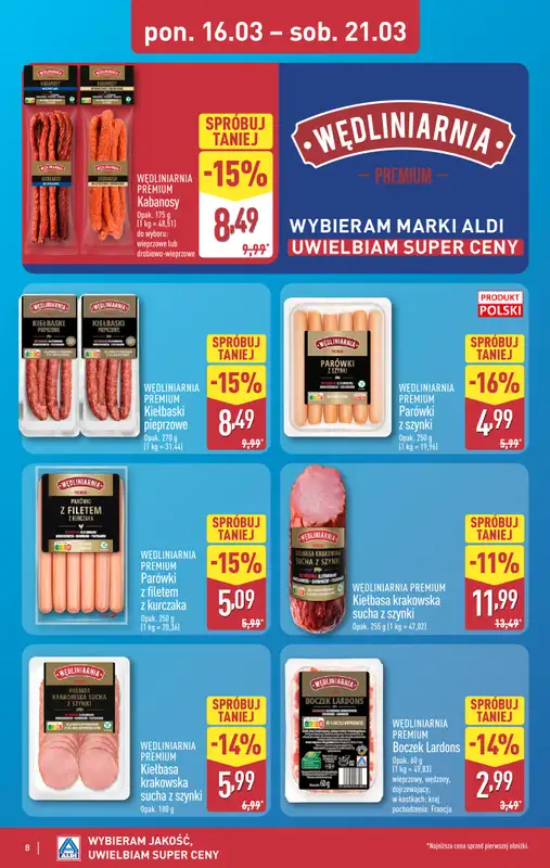 Aldi - gazetka promocyjna Pełny katalog! od poniedziałku 16.03 do soboty 21.03 - strona 8