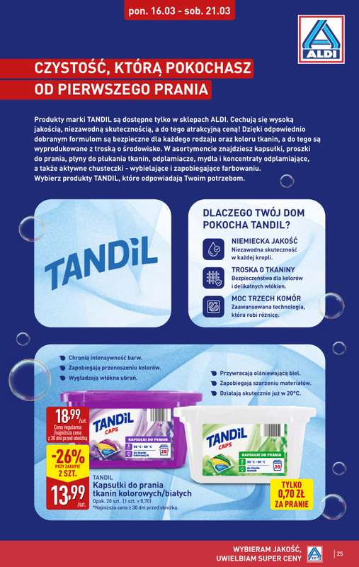 Aldi - gazetka promocyjna Pełny katalog! od poniedziałku 16.03 do soboty 21.03 - strona 25