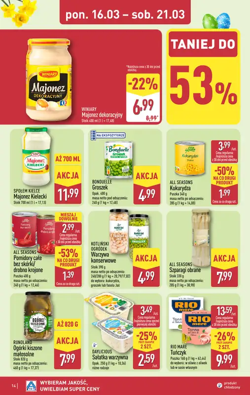 Aldi - gazetka promocyjna Pełny katalog! od poniedziałku 16.03 do soboty 21.03 - strona 14