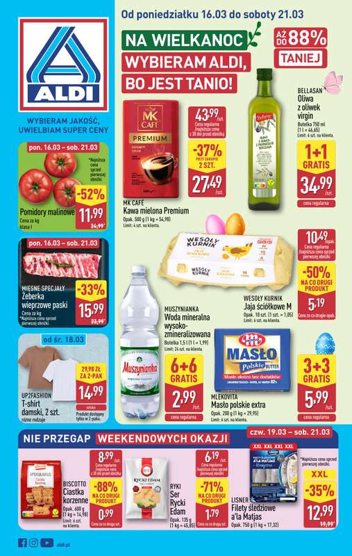 Aldi - gazetka promocyjna Pełny katalog! od poniedziałku 16.03 do soboty 21.03