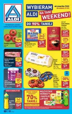 Aldi - gazetka promocyjna Weekend super cen w Aldi! od czwartku 19.03 do soboty 21.03